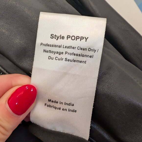 Danier Leather Jacket with removable hood lining - Picture 5 of 7